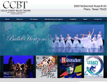 Tablet Screenshot of ccballet.com